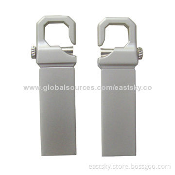 Hook Thumb Drive, Waterproof/Dust-proof Stainless Metal, Free for 1 to 2 Colored Logo ImprintNew